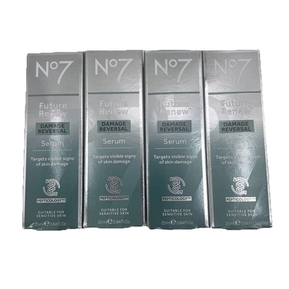 No7 Future Renew Damage Reversal Serum 25ml 0.84oz New In Box - 4 PACK - Picture 2 of 3